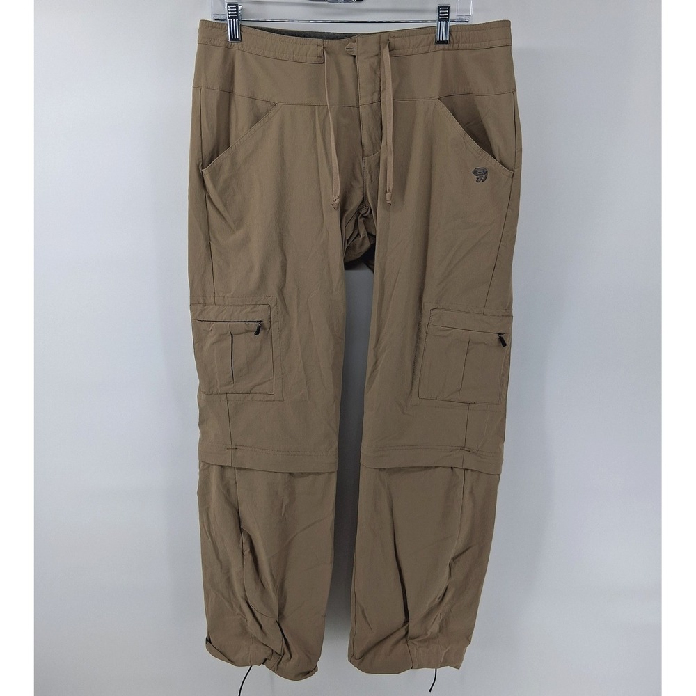 Mountain Hardwear Pants Womens 12/32 Khaki Tan Cargo Multi-Pocket Solid